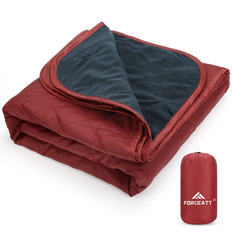 Forceatt Camping Blanket, 79" X 57" Large Outdoor Blanket, Sandproof, Waterproof for Outdoor Festivals, Beaches, Picnics, Stadiumï¼ŒCamping, Parks, Hiking, Travel, Family Suitable for 4 Seasons. - Image 1
